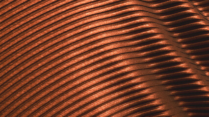 Fototapeta premium Brown geometric background. 3d rendering