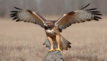 A Hawk With Its Wings Folded Back After A Successf Upscaled 4 2