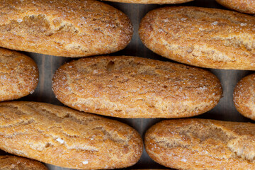 delicious sweet cookies with sugar on the table
