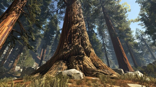 Sequoia National Park, California is the largest tree in the world by trunk volume. Has a body volume of 52,500 cubic feet. 