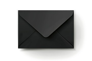 black envelope with black paper