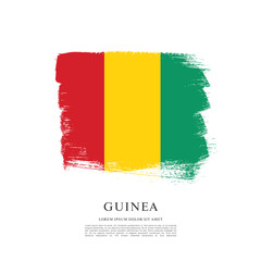 Flag of Guinea vector illustration