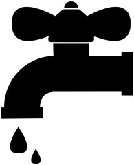 tap illustration plumber silhouette faucet logo water icon drop outline bathroom sink liquid metal home plumbing kitchen pipe leaking shape clean valve equipment for vector graphic background