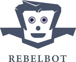 Smart Robot vector logo. Robot technology logo vector. Cute Robot logo template design.