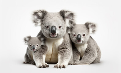 Cute Koala Bear Family