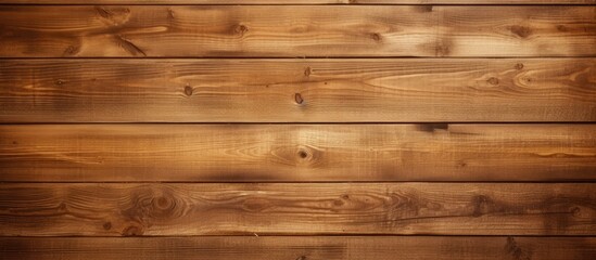 Brown stained wooden wall