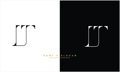 UT, TU, U, T, Abstract Letters Logo Monogram