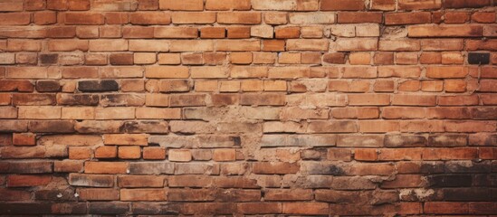 Cracked brick wall texture - obrazy, fototapety, plakaty