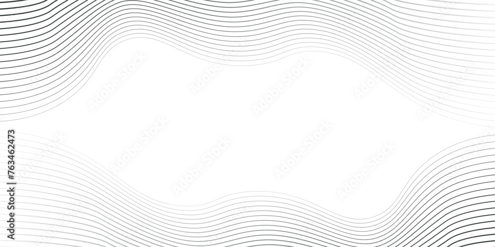Poster abstract gray white waves and lines pattern for your idea, vector template background texture