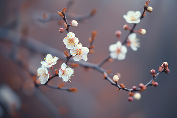 Bloom. Blooming tree. Spring. Generative AI