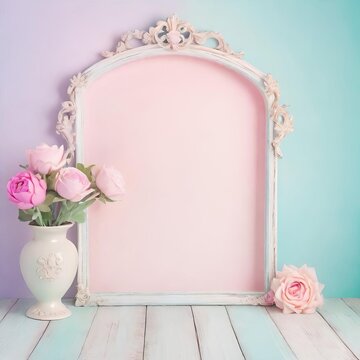 floral frame, flowers card design, wallpaer for socials