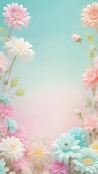 floral frame, flowers card design, wallpaer for socials