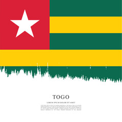 Flag of Togo vector illustration