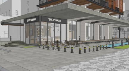 Stunning 3D Rendering of a Residential High Rise Building, Daytime, Modern skyscraper