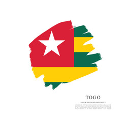 Flag of Togo vector illustration