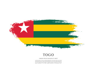 Obraz premium Flag of Togo vector illustration
