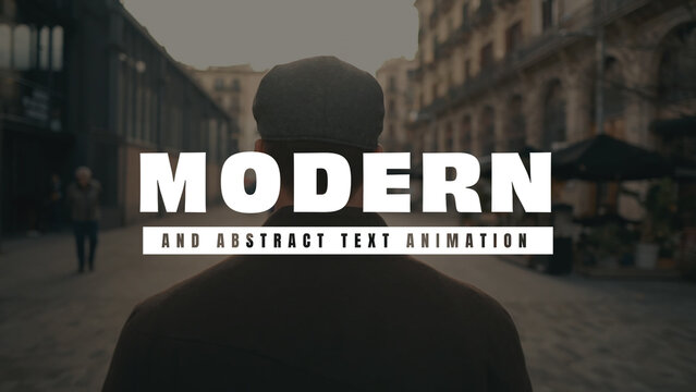 Modern and Abstract Text Animation