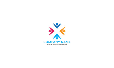 An illustration of Business community logo design.
