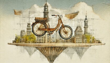 Bike (steampunk) - obrazy, fototapety, plakaty