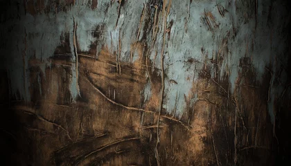 Foto op Canvas horror scary grunge wall vintage concreate texture background © Richard