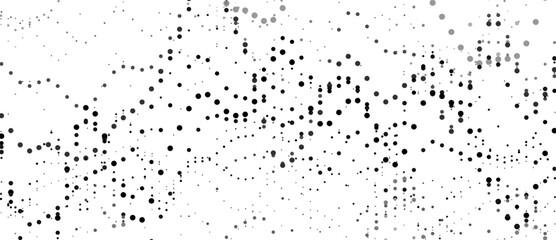 Abstract background of points. Black particles. Big data stream. Vector illustration