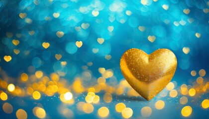 Fototapeta premium hearts on a blue background