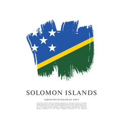 Flag of Solomon Islands vector illustration