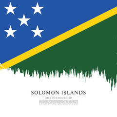 Flag of Solomon Islands vector illustration