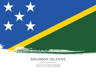 Flag of Solomon Islands vector illustration