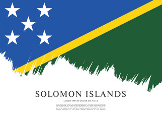 Flag of Solomon Islands vector illustration