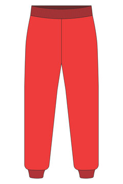Joger pant mockup back view
