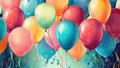 balloon party background