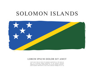 Flag of Solomon Islands vector illustration