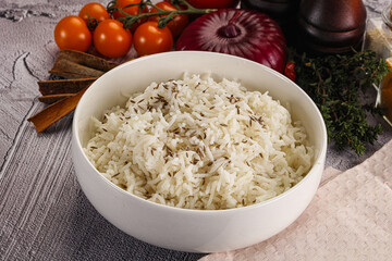 Indian cuisine jeera basmati rice