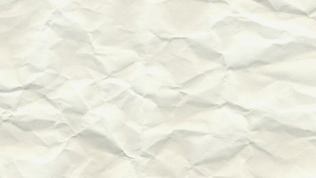 Heavy creased white paper, stop motion animation background, low framerate handmade style. Seamless loop