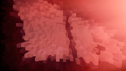 Dynamic color radial extrusion.