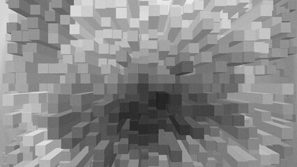 Dynamic color radial extrusion.