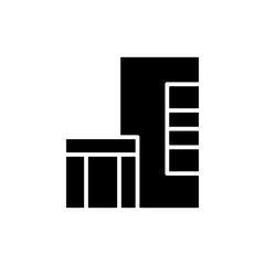 skyscraper glyph icon