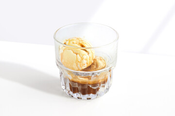 glass of affogato delicious