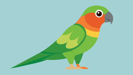 Conure Bird Vector Illustration Captivating Avian Art for Your Projects