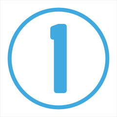 set of number icons. Template illustration vector elements for web design or study posters. counting number icon vector.