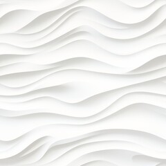 Abstract Background with Elegant and Graceful White Wavy Lines Creating a Soothing Ripple Effect in a Seamless Pattern, Ideal for Various Design Projects and Creative Artistic Endeavors.