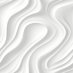 Elegant White Abstract Background with Smooth Waves for Sophisticated Design Projects. Perfect for Adding a Touch of Modern Elegance and Visual Appeal. 3D Rendering Enhances Creativity and Style.