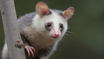 A Possum With Its Ears Perked Up Upscaled 4