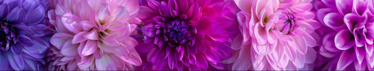 Naklejka premium Assorted Blooming Flowers Close Up