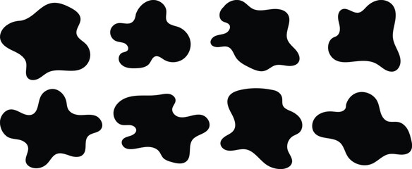 Blob shape shape collection. Vector illustration.