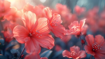 A beautiful flower created with color filters