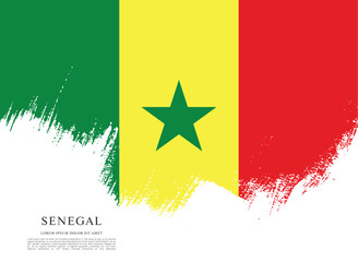 Flag of Senegal vector illustration