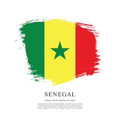 Flag of Senegal vector illustration