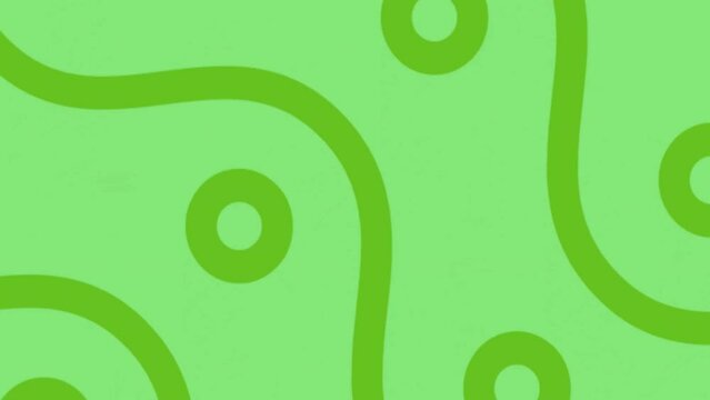 Animation of dark green pattern on green background